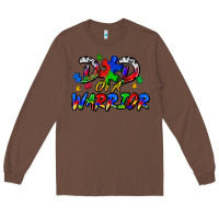 Chestnut dad of a warrior Long Sleeve Tee - Zillion Design Studio