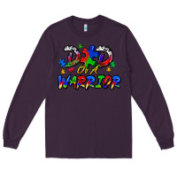 Plum dad of a warrior Long Sleeve Tee - Zillion Design Studio