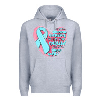 Heather Grey survivor malia Premium Hoodie - MaliasSmallBusiness
