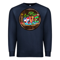 Navy dominican republic coasters Premium Sweatshirt - AdoDesignShop
