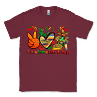 Burgundy peace love cinco de mayo Classic Tee - Zillion Design Studio