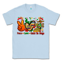 Dusty Blue peace love cinco de mayo Classic Tee - Zillion Design Studio