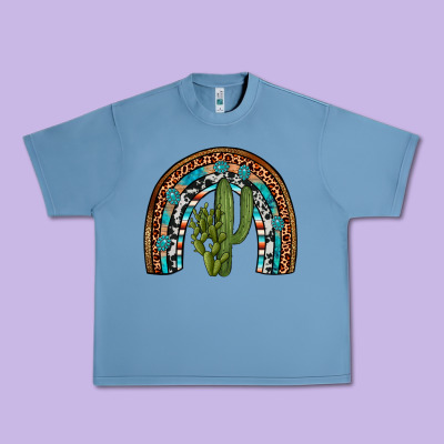 Revize Cactus Gemstone Rainbow Urban Heavy Tee Designed By Artiststas