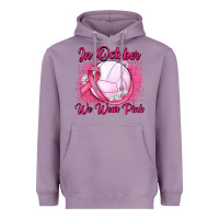 Lavender in october we wear pink breast cancer valleybal Heavyweight Hoodie - JahusDesignShop