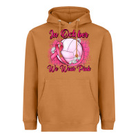 Meerkat in october we wear pink breast cancer valleybal Heavyweight Hoodie - JahusDesignShop