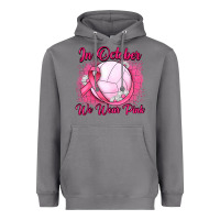Storm in october we wear pink breast cancer valleybal Heavyweight Hoodie - JahusDesignShop