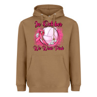 Toasted Coconut in october we wear pink breast cancer valleybal Heavyweight Hoodie - JahusDesignShop