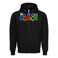 Black coach Zipper Hoodie - Zillion Design Studio
