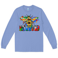 Colony Blue bee kind autism Long Sleeve Tee - Zillion Design Studio