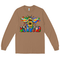 Toasted Coconut bee kind autism Long Sleeve Tee - Zillion Design Studio