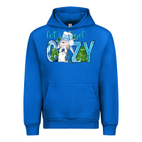 Cobalt lets get cozy Urban Hoodie - NancyCooperArtShop