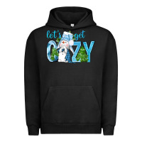 Pigment Black lets get cozy Urban Hoodie - NancyCooperArtShop