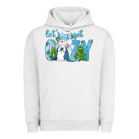 Pigment Lunar Rock lets get cozy Urban Hoodie - NancyCooperArtShop