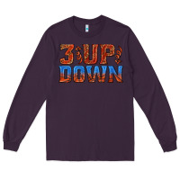 Plum 3 up 3 down basketball Long Sleeve Tee - texasbilliewilder