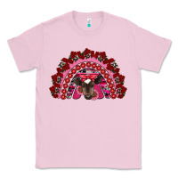Bubblegum Pink valentine's day baby cow rainbow Classic Tee - RanaPortraitStore