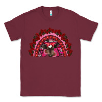 Burgundy valentine's day baby cow rainbow Classic Tee - RanaPortraitStore