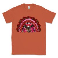 Copper valentine's day baby cow rainbow Classic Tee - RanaPortraitStore