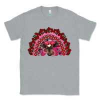 Heather Grey valentine's day baby cow rainbow Classic Tee - RanaPortraitStore