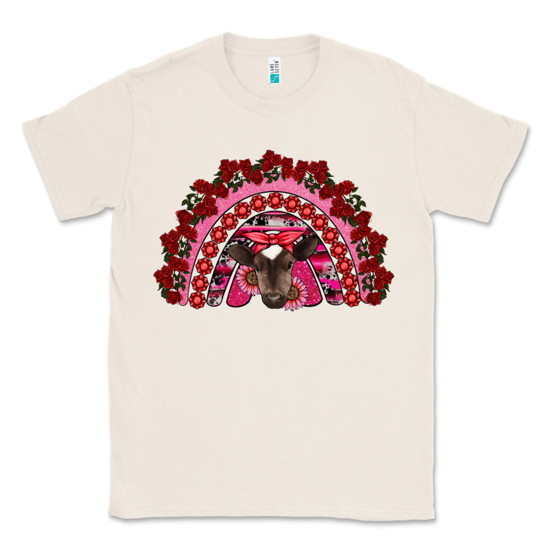 Valentine's Day Baby Cow Rainbow Classic Tee by RanaPortraitStore | Teevron