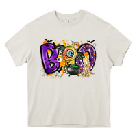 Cream boo Heavy Core Tee - CowhideDigitalArt