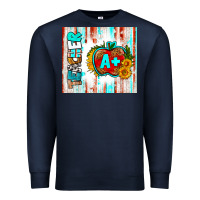 Navy teacher a+ tumbler Premium Sweatshirt - BundleAndBundleShop