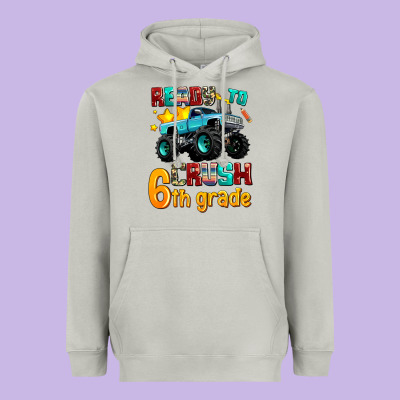 Ready To School Crush 6th Grade Heavyweight Hoodie Designed By Adodesignshop