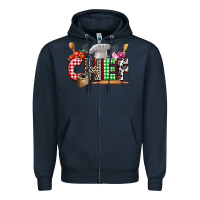 Navy Chef Zipper Hoodie - Zillion Design Studio