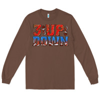 Chestnut 3 up 3 down football Long Sleeve Tee - texasbilliewilder