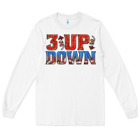 White 3 up 3 down football Long Sleeve Tee - texasbilliewilder