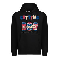 Black getting star spangled hammered Premium Hoodie - MaliasSmallBusiness