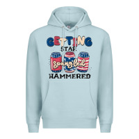 Blue Mist getting star spangled hammered Premium Hoodie - MaliasSmallBusiness