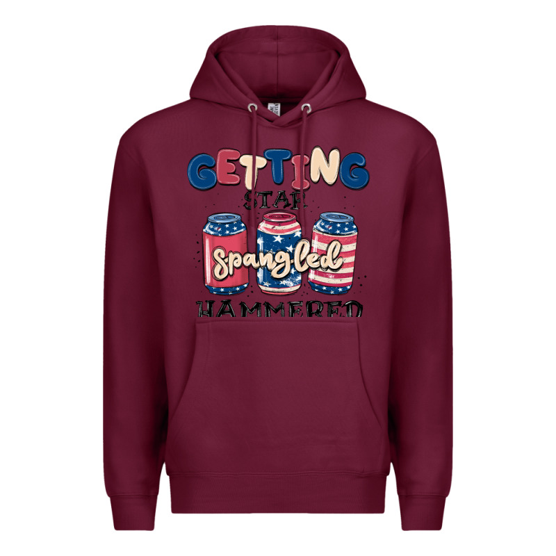 Getting Star Spangled Hammered Premium Hoodie by MaliasSmallBusiness | Teevron