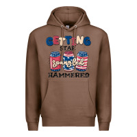 Chestnut getting star spangled hammered Premium Hoodie - MaliasSmallBusiness