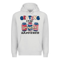 Dove Grey getting star spangled hammered Premium Hoodie - MaliasSmallBusiness