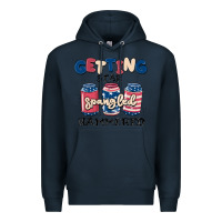 Navy getting star spangled hammered Premium Hoodie - MaliasSmallBusiness