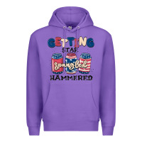 Purple getting star spangled hammered Premium Hoodie - MaliasSmallBusiness
