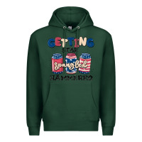 Sports Green getting star spangled hammered Premium Hoodie - MaliasSmallBusiness