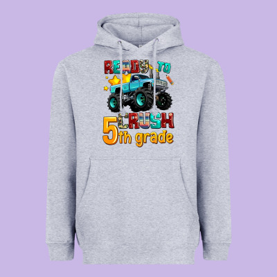 Ready To School Crush 5th Grade Heavyweight Hoodie Designed By Adodesignshop