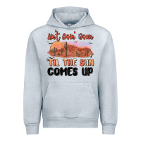 Heather Grey ain't goin' down 'til the sun comes up Urban Hoodie - MaliasSmallBusiness