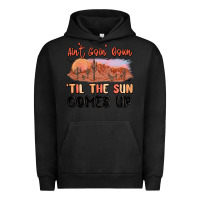 Pigment Black ain't goin' down 'til the sun comes up Urban Hoodie - MaliasSmallBusiness
