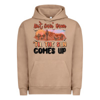 Pigment Burro ain't goin' down 'til the sun comes up Urban Hoodie - MaliasSmallBusiness