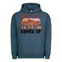 Pigment Midnight Navy ain't goin' down 'til the sun comes up Urban Hoodie - MaliasSmallBusiness