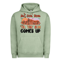 Pigment Oil Green ain't goin' down 'til the sun comes up Urban Hoodie - MaliasSmallBusiness