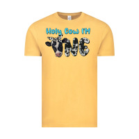 Vintage Mustard holy cow i'm one Vintage Tee - BarkalooDesign
