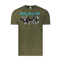 Vintage Olive holy cow i'm one Vintage Tee - BarkalooDesign