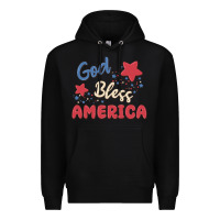 Black god bless america Premium Hoodie - MaliasSmallBusiness