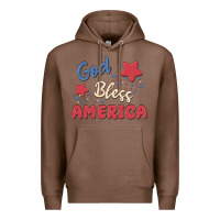 Chestnut god bless america Premium Hoodie - MaliasSmallBusiness