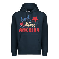 Navy god bless america Premium Hoodie - MaliasSmallBusiness