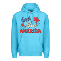 Ocean Blue god bless america Premium Hoodie - MaliasSmallBusiness