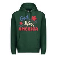 Sports Green god bless america Premium Hoodie - MaliasSmallBusiness